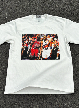 BULLS23号篮球T恤SUNS34号 致敬经典classic怀旧短袖创意rare稀有