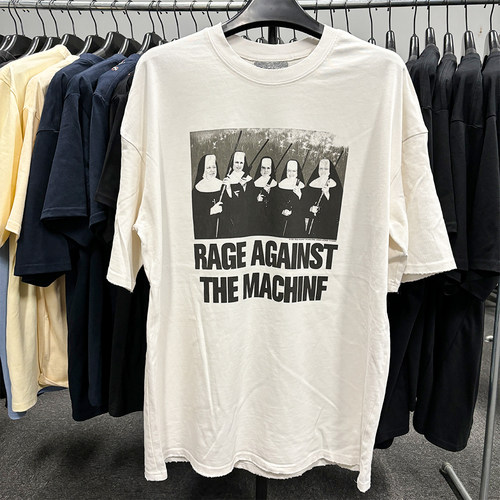 讨伐体制乐队Rage Against the Machine摇滚短袖潮流90S重金属tee