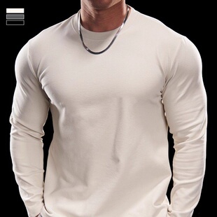 GM新潮 秋冬健身超绝搭配~双面德绒运动健身训练服男士秋冬打底衫