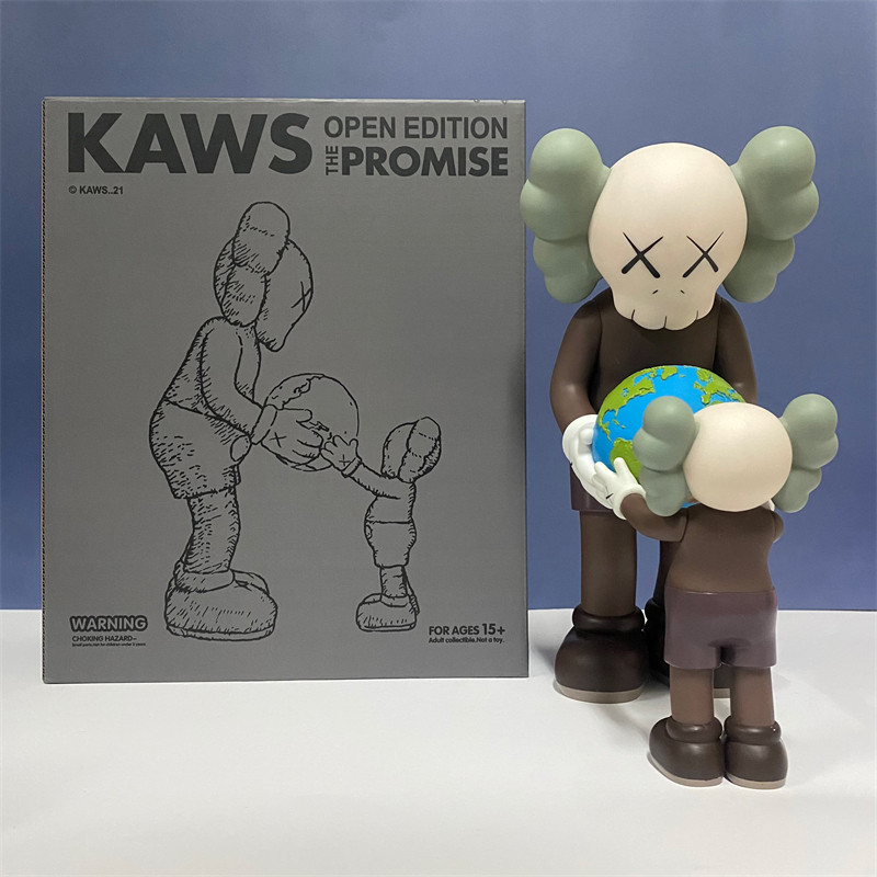 抱地球the promise新品潮牌摆件手办玩偶模型潮玩sz-sujiao-kaws