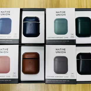Native 一代二代真皮保护套苹果官网产品牛皮全包保护套 Union苹果AirPods