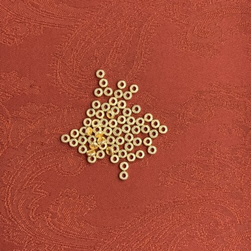 18k金圆形隔片（3mm）【WT0389】不脱模