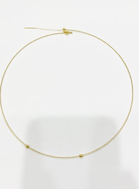 18k金针式豆豆项圈【QL06584】