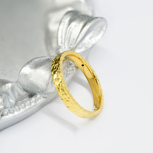 18k金碎冰冰戒指【QL07457】