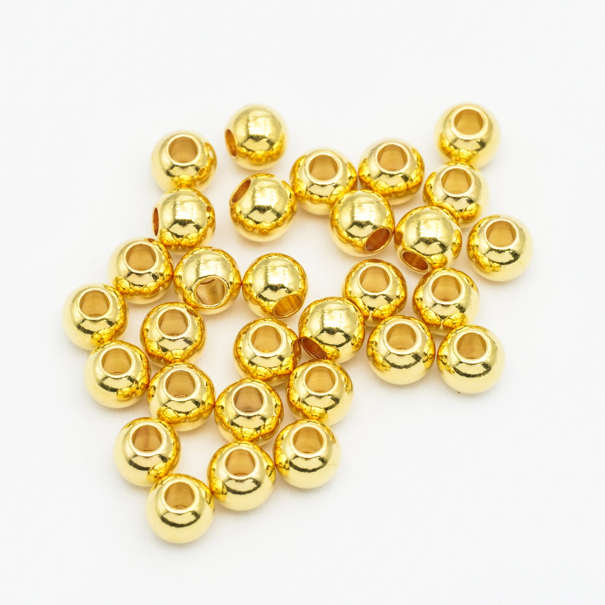 【店铺专属】18k金光面小金珠DIY配件女（5mm）不脱模【WT0197】,珠宝/钻石/翡翠,其他,淘宝优惠券,粉丝福利购,淘宝优惠卷