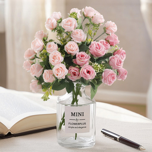 高档香妃玫仿真花家居花艺摆件