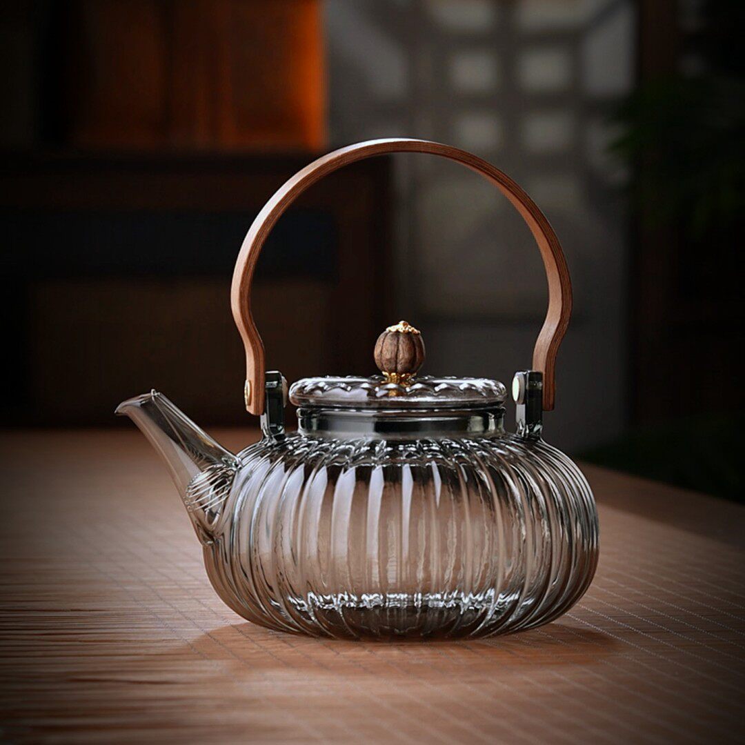 全度提梁茶壶新款煮茶器黑晶炉烧水壶养生壶玻璃耐高温大容量茶具
