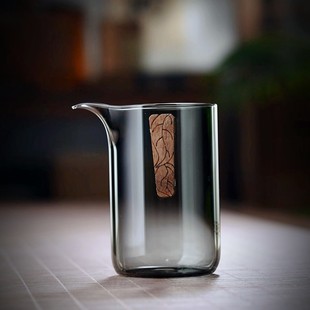 高颜值禾器功道杯 全度玻璃公道杯高档分茶器高端高级泡茶杯新款