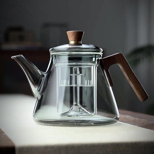 全度蒸煮一体两用茶壶高硼硅玻璃
