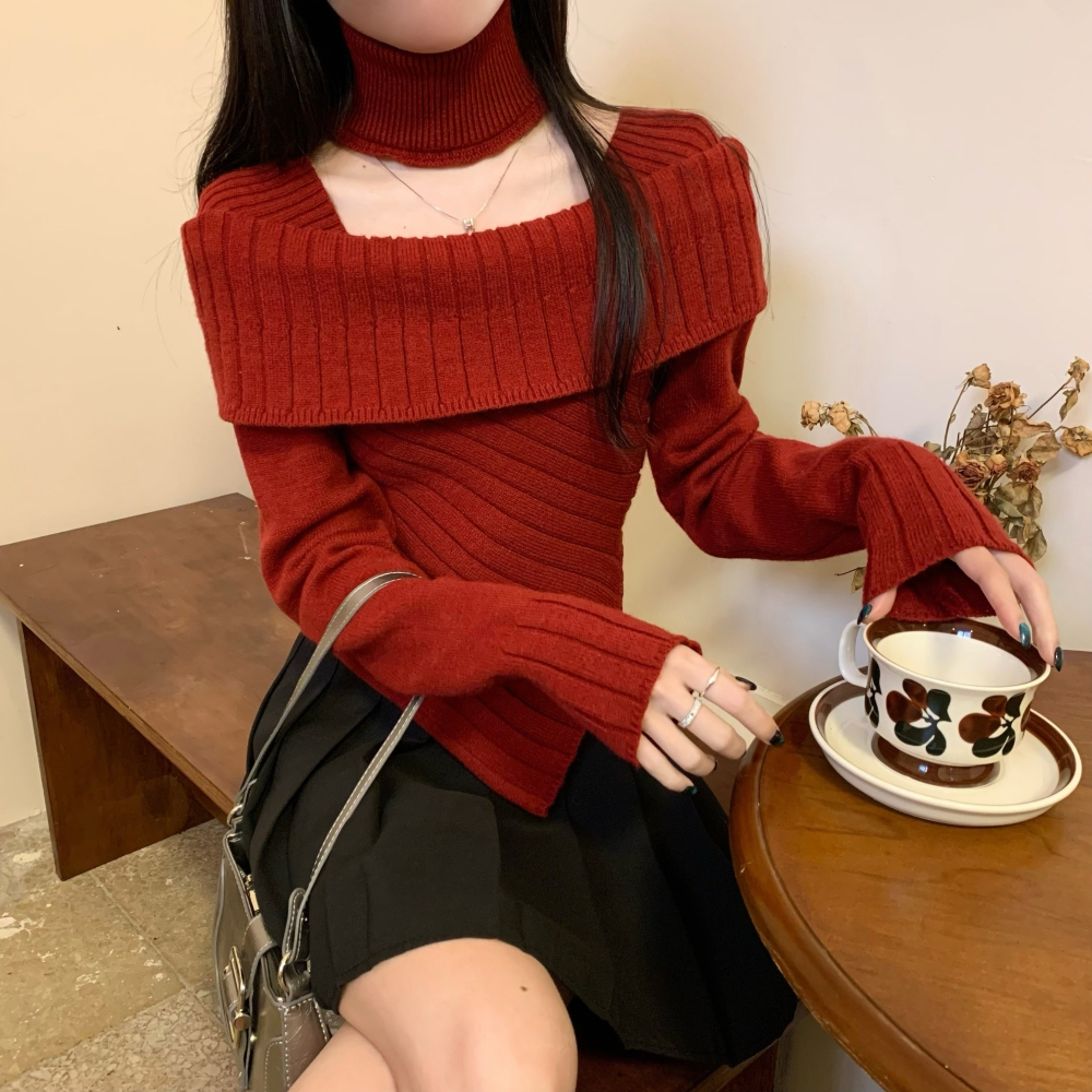 2024新年红不规则套装裙聚脂