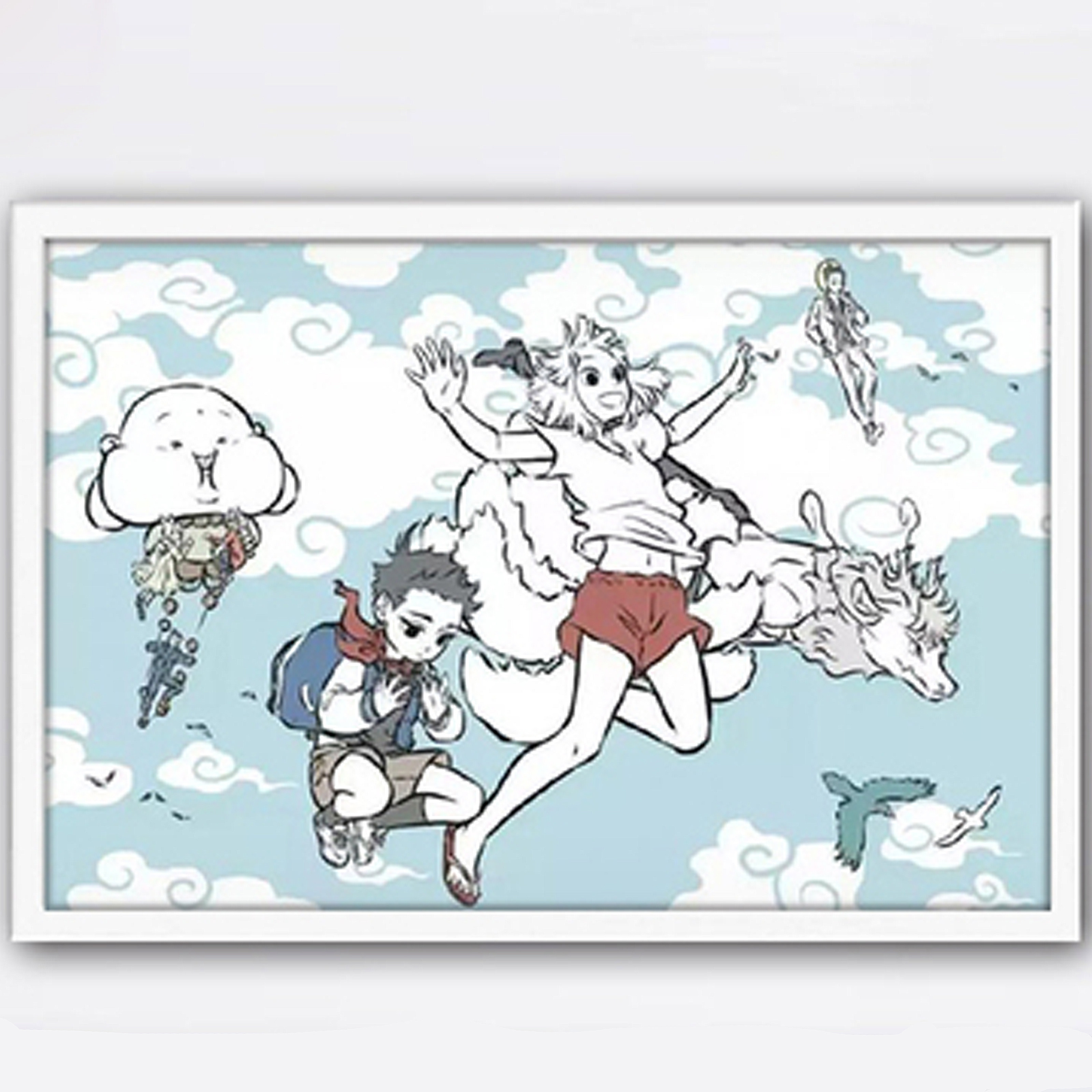 减压diy数字油画装饰画动漫非人哉人物系列可爱手绘填色画女礼物