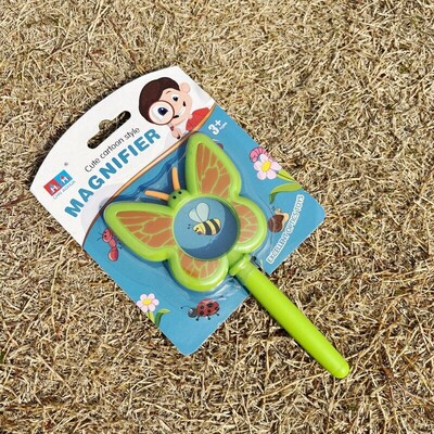 新款幼儿园科学实验昆虫镜聚光镜探索动物放大镜高清便携式扩大镜