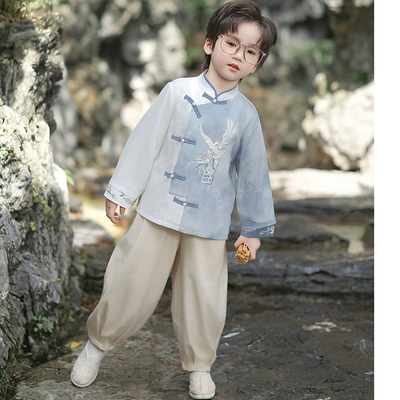 汉服男童儿童国风唐装中秋幼儿园
