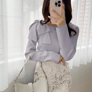 【日本GRL官网代购】露肩丝带针织上衣[mb1546]