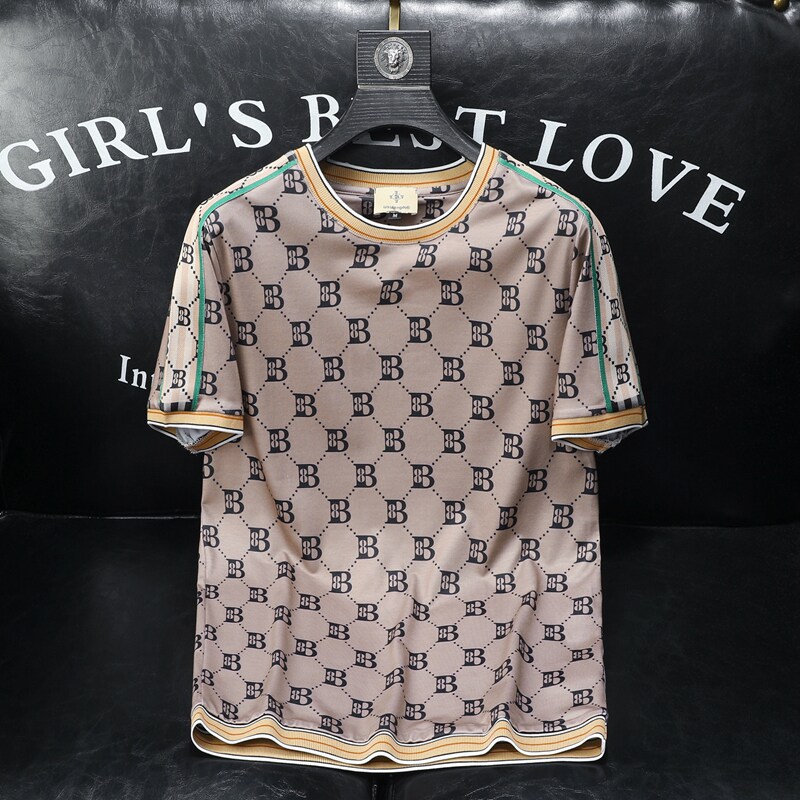 2026夏季新款高端品质丝光棉男士潮流短袖T恤QT6012AFD8501T-P70,男装T恤,阿丰达