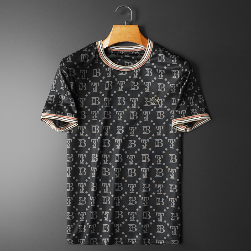 2024夏季新款高端品质丝光棉男士潮流短袖T恤QT3012AFD7011T-P70,男装T恤,阿丰达