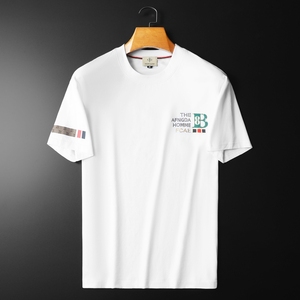 2026夏季新款高端品质丝光棉男短袖T恤微阔版QT6012AFD8534T-P80，男装T恤，阿丰达