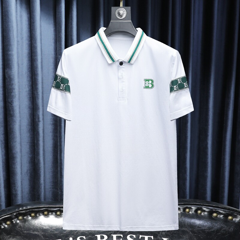 2024夏季新款高端品质丝光棉男士潮流短袖T恤QT6012AFD8527T-P80,男装T恤,钱塘6012(原3012)