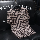 2024夏季新款高端品质丝光棉男士潮流短袖T恤QT6012AFD8380T-P70，男装T恤，钱塘6012(原3012)