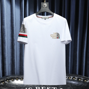 2026夏季新款 高端品质丝光棉男士潮流短袖T恤QT6012AFD7109T-P70图片