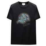 2026夏季新款品质丝光棉男潮流短袖T恤QT6012AFD2643T-P75，男装T恤，阿丰达