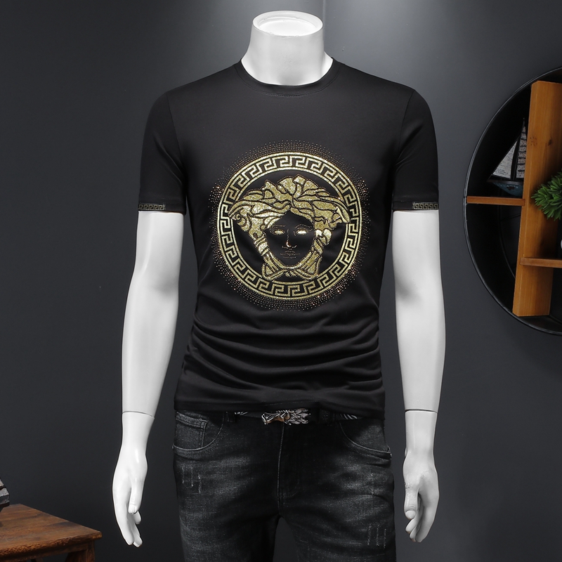 假模夏季新款高端品质丝光棉男士潮流短袖T恤QT3012AFD7110T-P75，商品下架区商品下架区，钱塘6012(原3012)