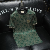 2026夏季新款高端品质丝光棉男潮流短袖T恤QT6012AFD2639T-P75，男装T恤，阿丰达