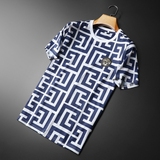 2024夏季新款高端品质丝光棉男士潮流短袖T恤QT3012AFD8380T-P70，男装T恤，钱塘6012(原3012)