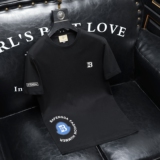 2026夏季新款品质丝光棉男潮流短袖T恤QT6012AFD2617T-P75，男装T恤，阿丰达