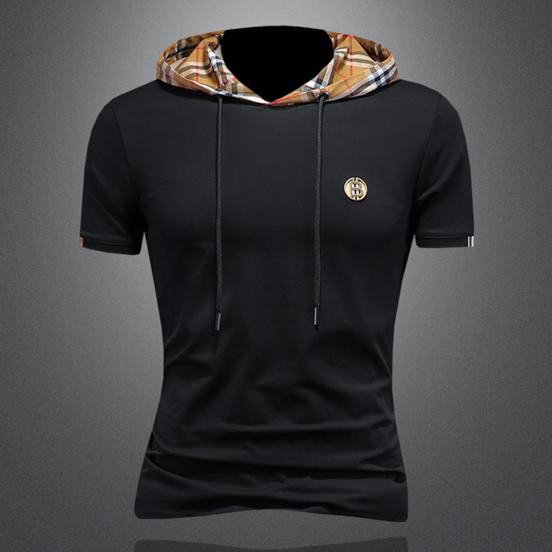 2025假模夏季新高端品质丝光棉男潮流短袖T恤QT6012AFD61004T-P80，男装T恤，阿丰达