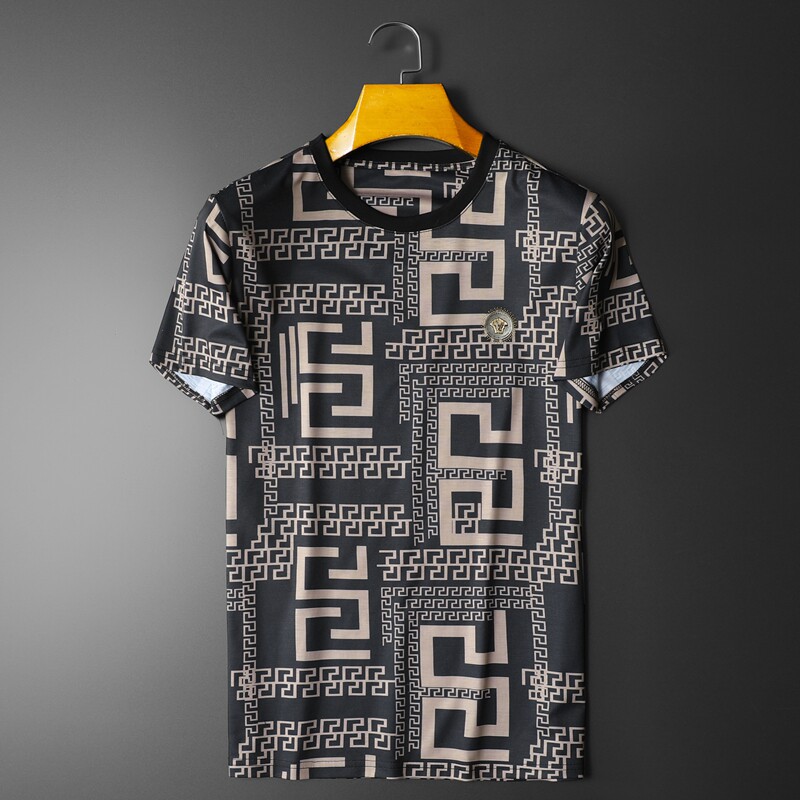 2024夏季新款高端品质丝光棉男士潮流短袖T恤 QT3012AFD7005T-P70图片