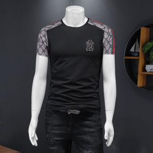 假模夏季新款高端品质丝光棉男士潮流短袖T恤QT3001AFD8075T-P70，商品下架区，钱塘6012(原3012)