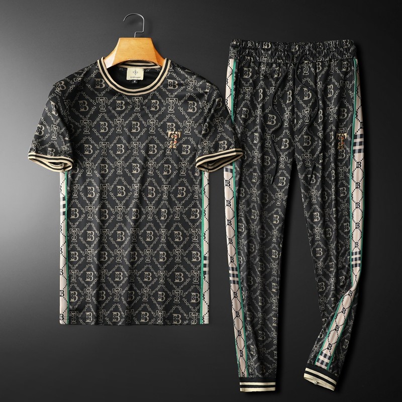 2026新款男士圆领短袖长裤运动休闲套装可单卖QT6012TZ8387-1P205，男装休闲套装，阿丰达