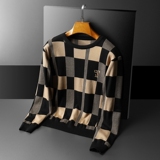 2025秋冬款新品男士圆领潮流针织衫打底毛衣QT3012AFD5820-P105，男装针织衫/毛衣，阿丰达