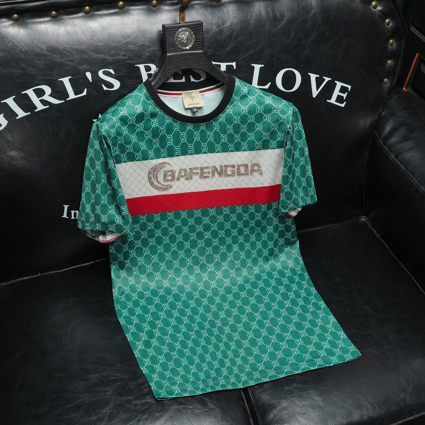 2026夏季新高端品质丝光棉男潮流短袖T恤QT6012AFD2632T-P75，男装T恤，阿丰达