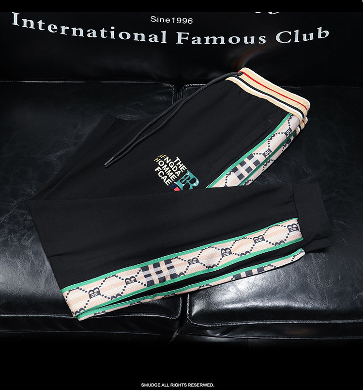 2025秋冬款新款潮流男士时尚运动休闲长裤QT6012AFD3057K-P135，男装休闲裤，阿丰达