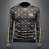 2024假模四季款男士圆领潮流刺绣时尚卫衣QT6012AFD9347Y-P125，男装卫衣，阿丰达