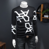 假模秋冬款新品男士圆领潮流针织衫打底毛衣QT6012AFD25023-P115，男装针织衫/毛衣，阿丰达