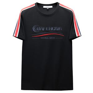 2026夏季新款品质丝光棉男潮流短袖T恤QT6012AFD2621T-P75图片