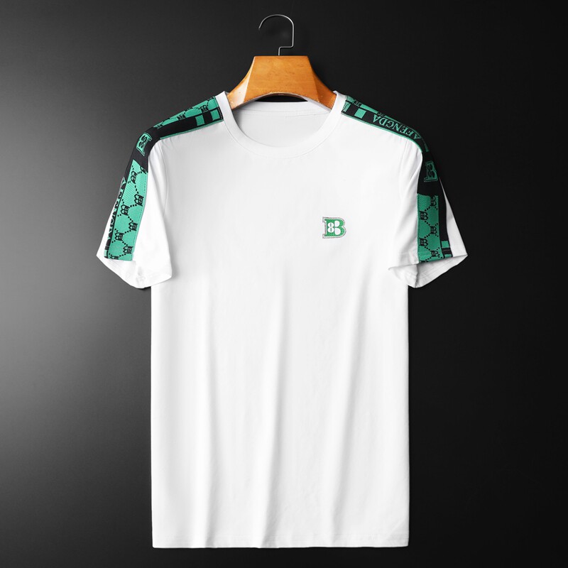 2026夏季新款高端品质丝光棉男士潮流短袖T恤QT3012AFD8361T-P70，男装T恤，阿丰达