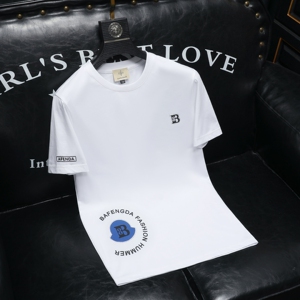 2026夏季新款品质丝光棉男潮流短袖T恤 QT6012AFD2617T-P75，男装T恤，阿丰达