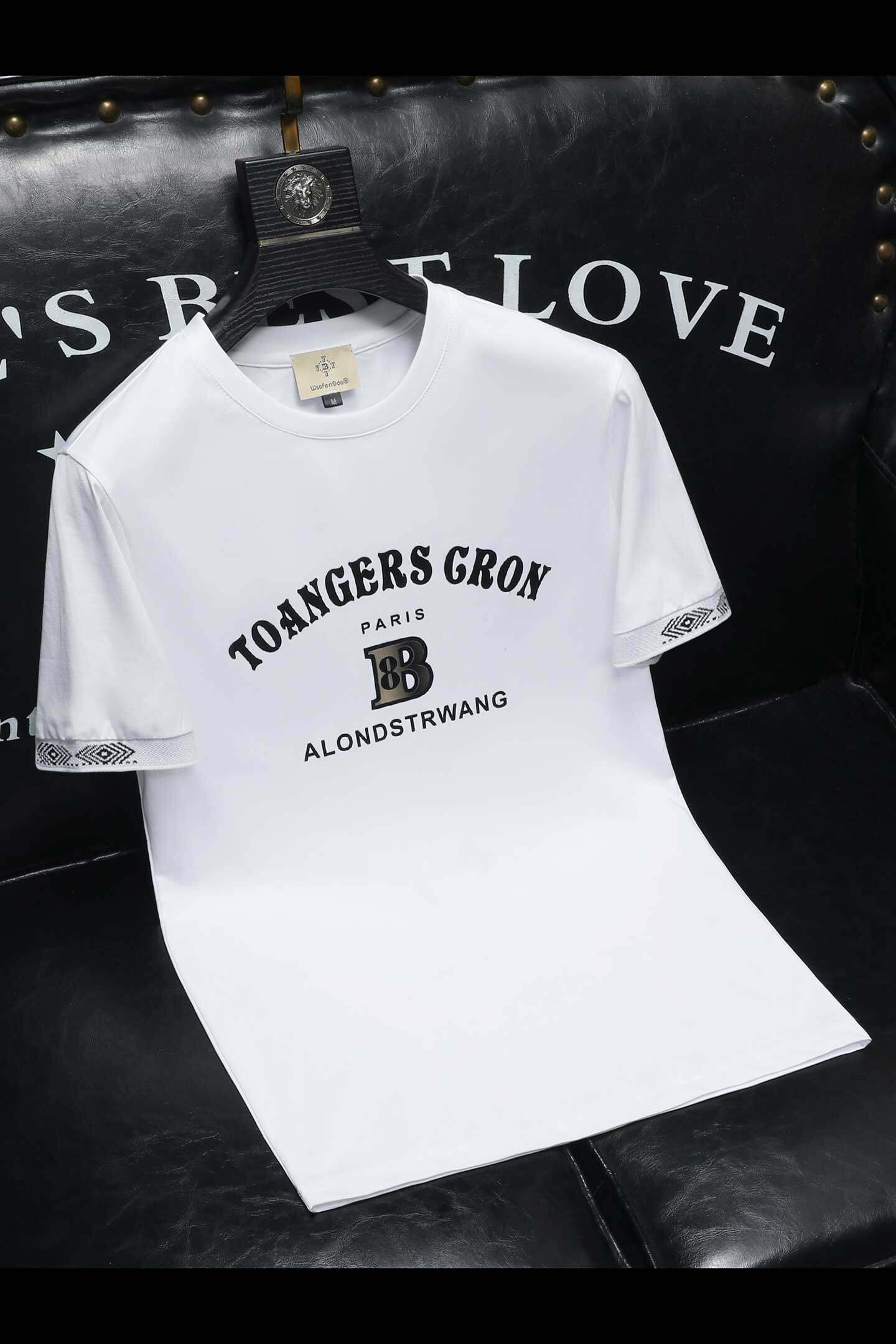 2026夏季新款品质丝光棉男潮流短袖T恤QT6012AFD2610T-P75,男装T恤,阿丰达