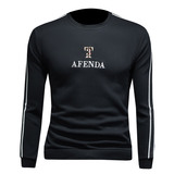 2025假模四季款男士圆领潮流刺绣时尚卫衣QT6012AFD1020Y-P125，男装卫衣，阿丰达