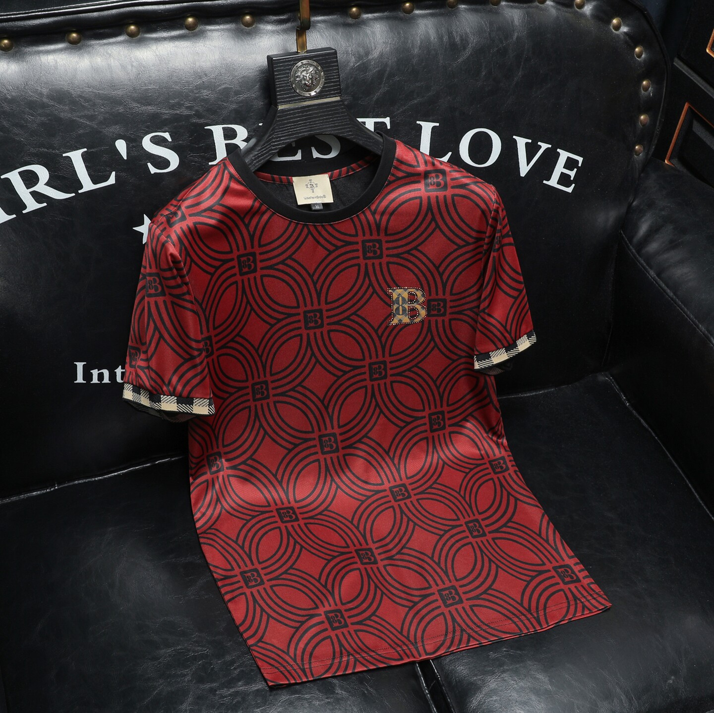 2026夏季新款高端品质丝光棉男潮流短袖T恤QT6012AFD2639T-P75，男装T恤，阿丰达