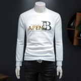 2025假模四季款男士圆领潮流刺绣时尚卫衣QT6012AFD1003Y-P125，男装卫衣，阿丰达