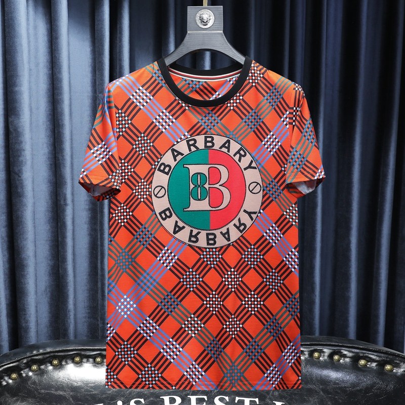 2024夏季新款高端品质丝光棉男士潮流短袖T恤QT6012AFD8378T-P70,男装T恤,阿丰达