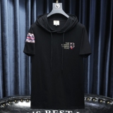 2024夏季新款高端品质丝光棉男士潮流短袖T恤QT6012AFD8514T-P80，男装T恤，阿丰达