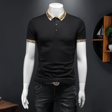 2024假模新款高端品质丝光棉男士潮流短袖T恤QT6012AFD8526T-P80，男装T恤，钱塘6012(原3012)