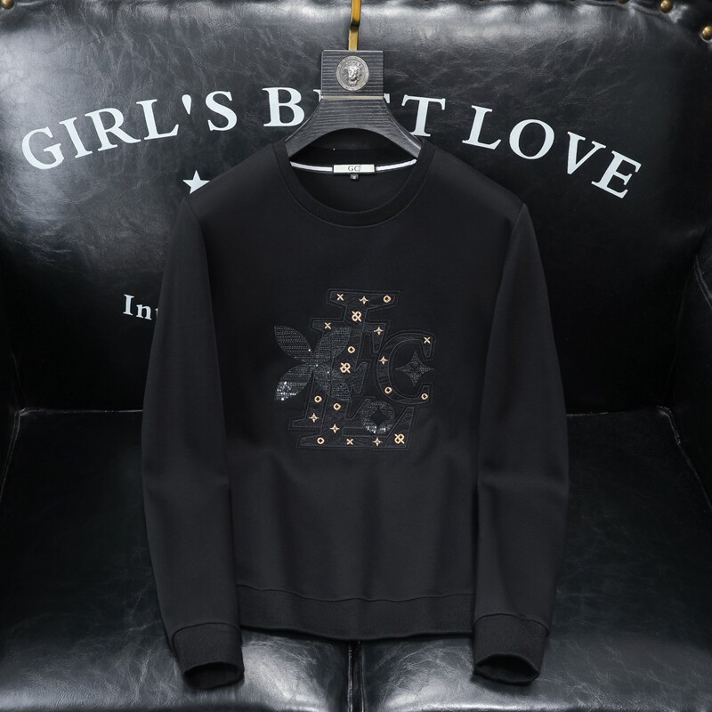 2024新款四季款男士圆领潮流刺绣时尚卫衣QT6012AFD9306Y-P125,男装卫衣,阿丰达