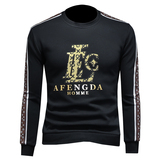 2025假模四季款男士圆领潮流刺绣时尚卫衣QT6012AFD1025Y-P125，男装卫衣，阿丰达